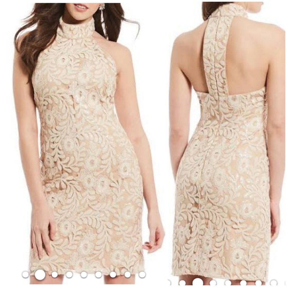 Belle Badgley Mischka Sequined Cecile Blus…